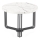 Coffee table ANTICA 41x55 cm black/marble decor