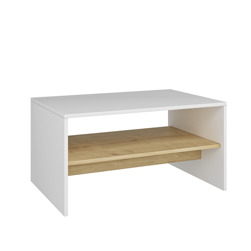 Coffee table APOLLON 47x90 cm beige/white