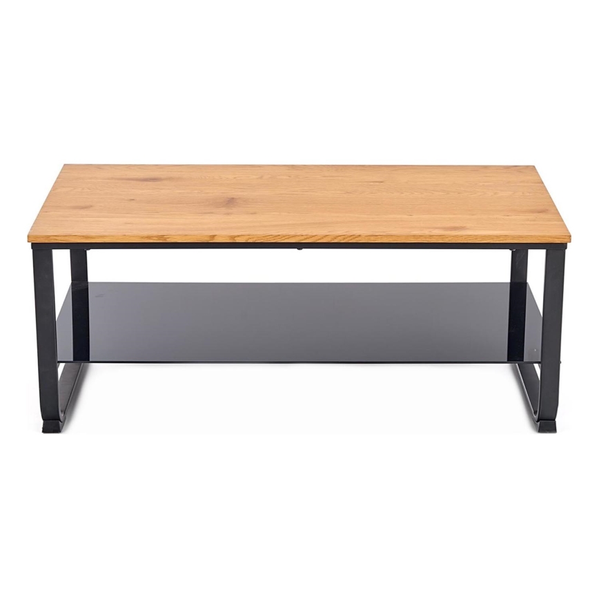 Coffee table ARTIGA 45x105 cm black/beige