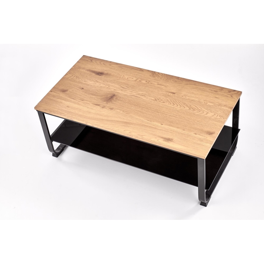 Coffee table ARTIGA 45x105 cm black/beige