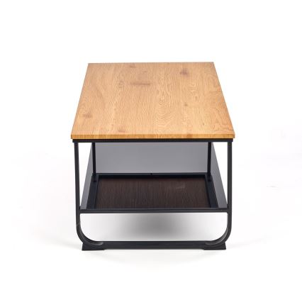Coffee table ARTIGA 45x105 cm black/beige