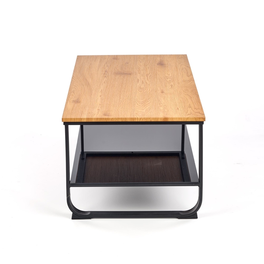 Coffee table ARTIGA 45x105 cm black/beige