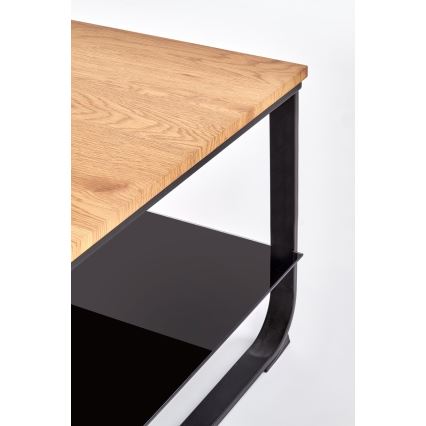 Coffee table ARTIGA 45x105 cm black/beige