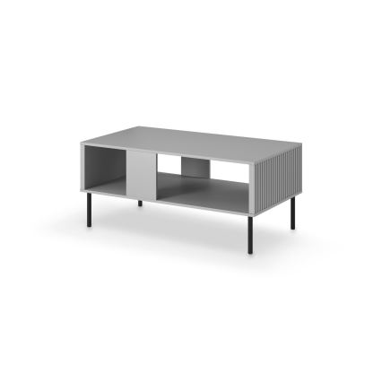Coffee table ASENSIO 48x110 cm grey/black