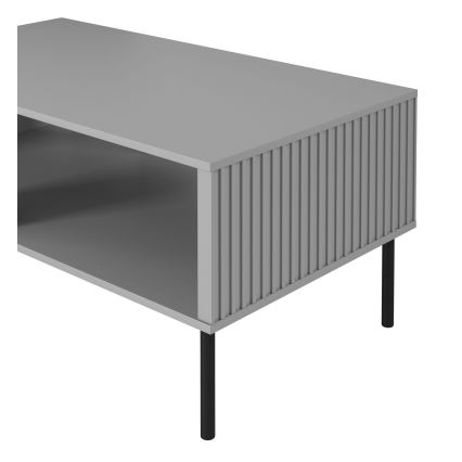 Coffee table ASENSIO 48x110 cm grey/black
