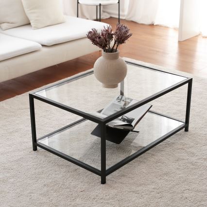Coffee table ASTRO 40x90 cm black