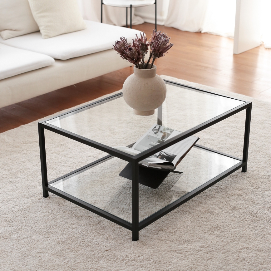 Coffee table ASTRO 40x90 cm black