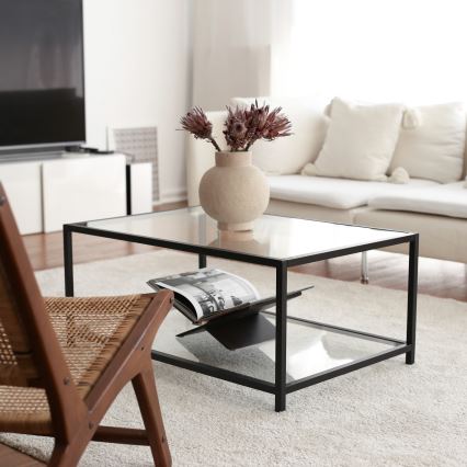 Coffee table ASTRO 40x90 cm black