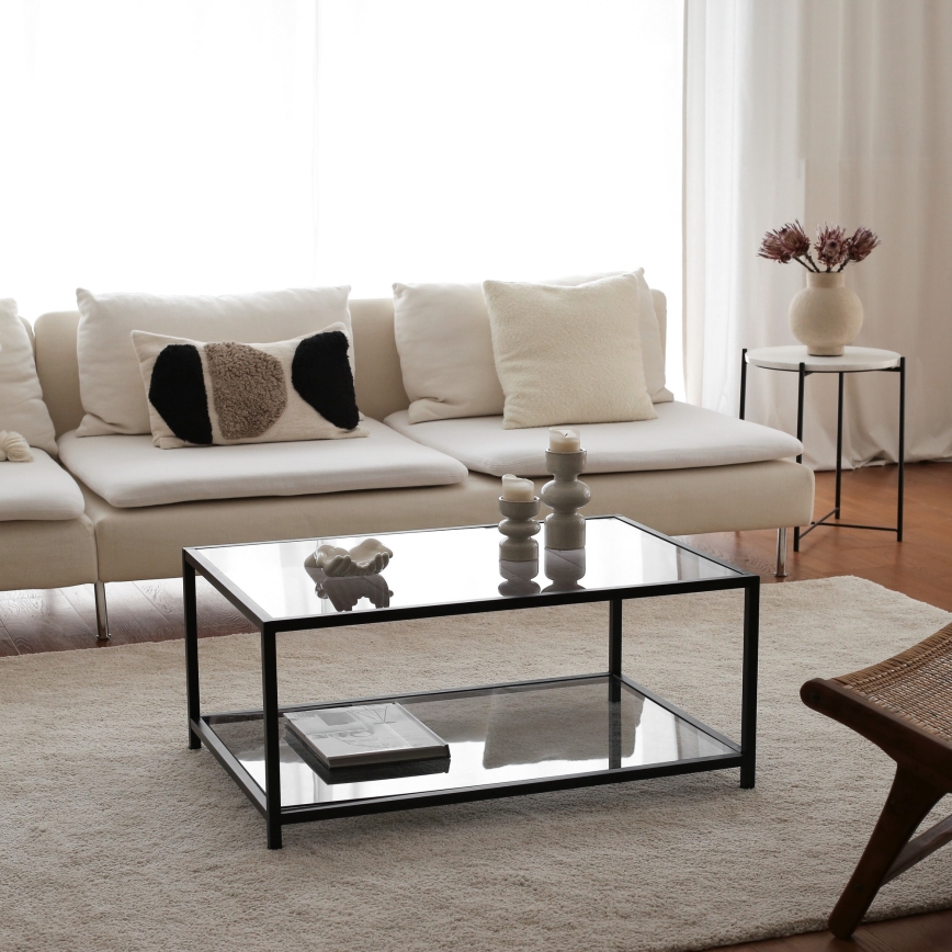 Coffee table ASTROSEHPA 40x90 cm black