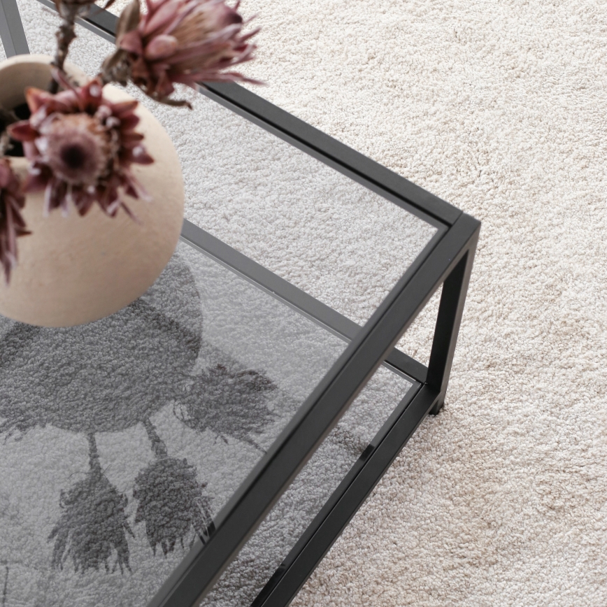 Coffee table ASTROSEHPA 40x90 cm black