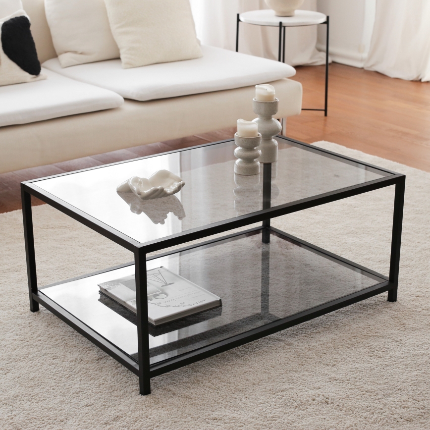 Coffee table ASTROSEHPA 40x90 cm black