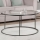 Coffee table BERLIN 60x45 cm black/clear