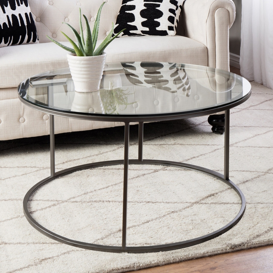 Coffee table BERLIN 60x45 cm black/clear