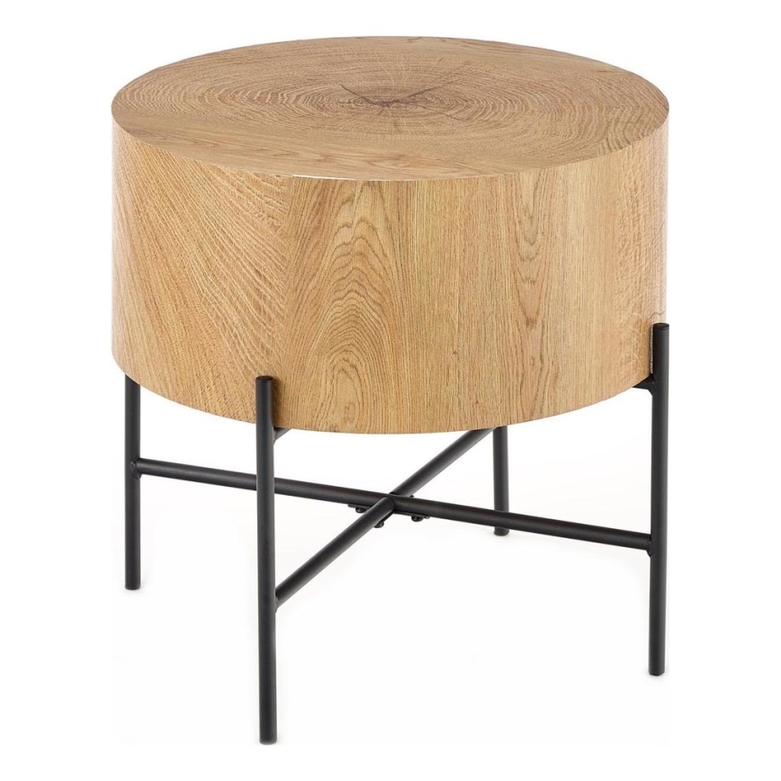 Coffee table BROOKLYN 45x45 cm black/beige