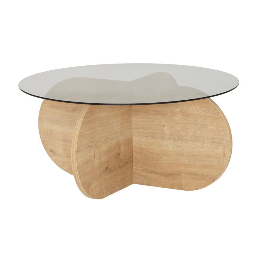 Coffee table BUBBLE 35x75 cm brown/black