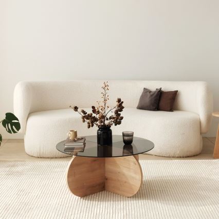 Coffee table BUBBLE 35x75 cm brown/black