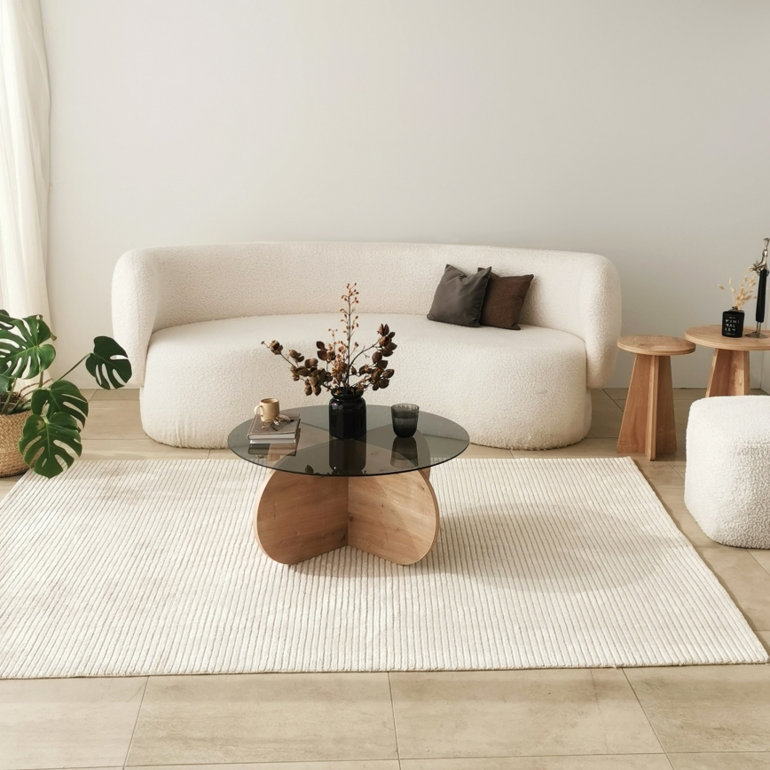 Coffee table BUBBLE 35x75 cm brown/black