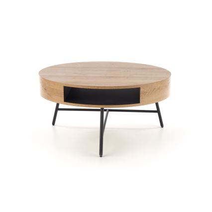 Coffee table CAMILA 41x80 cm golden oak/black
