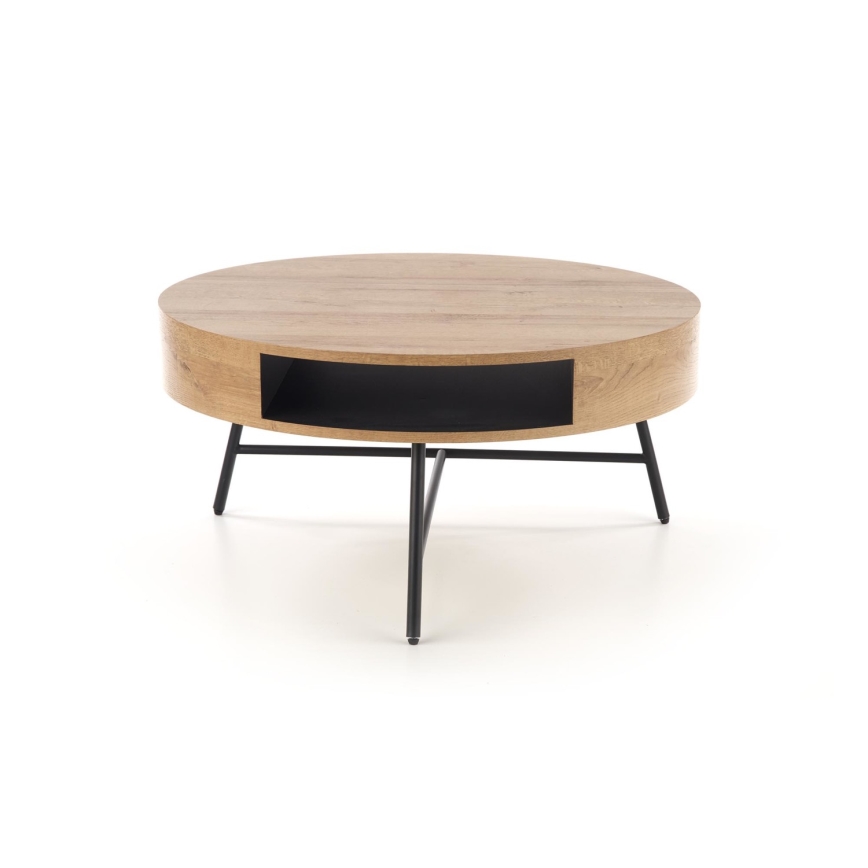 Coffee table CAMILA 41x80 cm golden oak/black