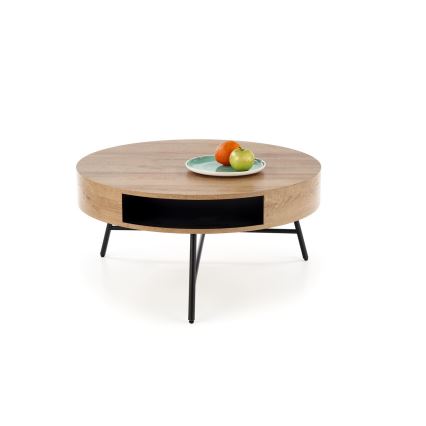 Coffee table CAMILA 41x80 cm golden oak/black