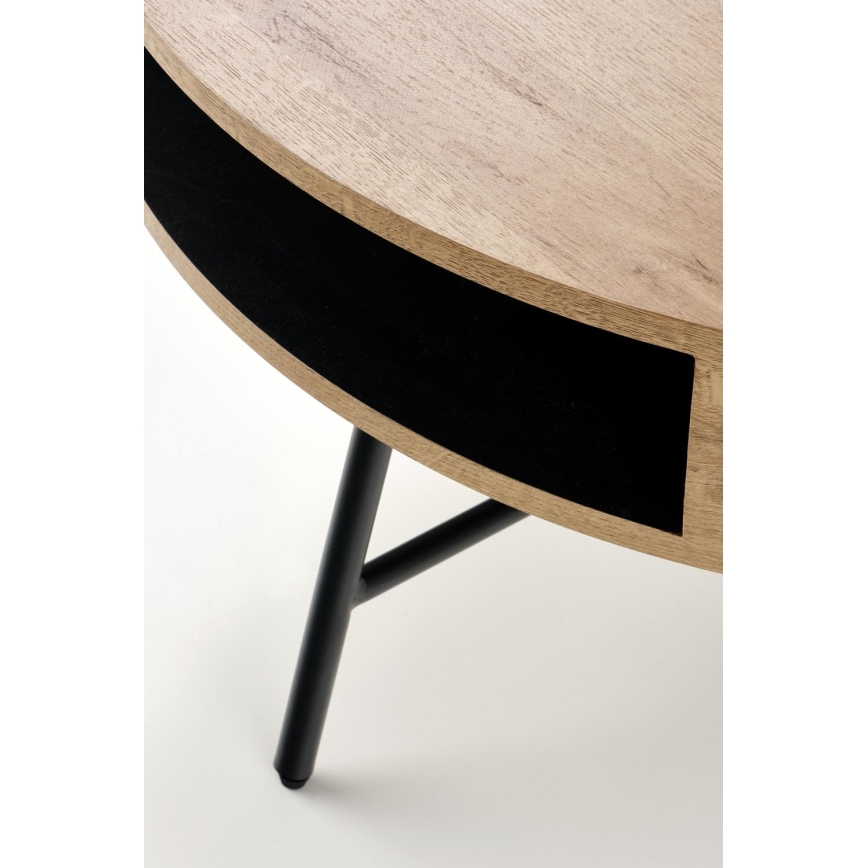 Coffee table CAMILA 41x80 cm golden oak/black