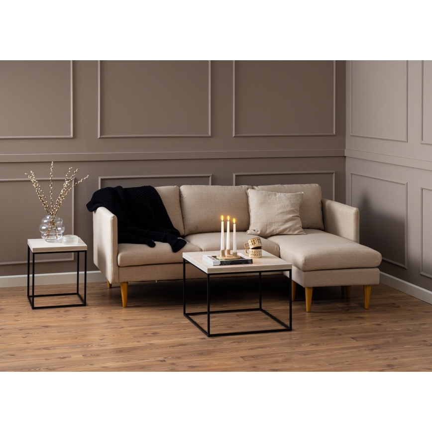 Coffee table CAMILO 60x60 cm travertine