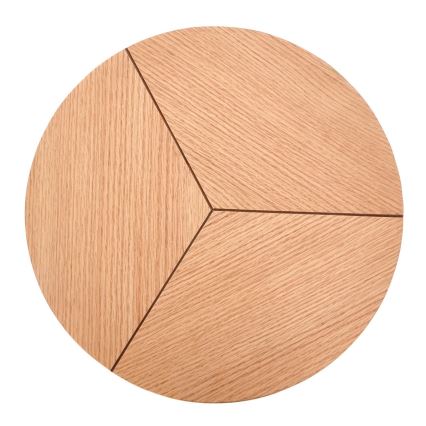 Coffee table CARIDA 49x45 cm black/oak