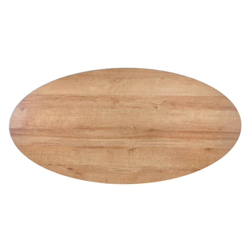 Coffee table with a drawer CAROLINA 41x120 cm golden oak/black