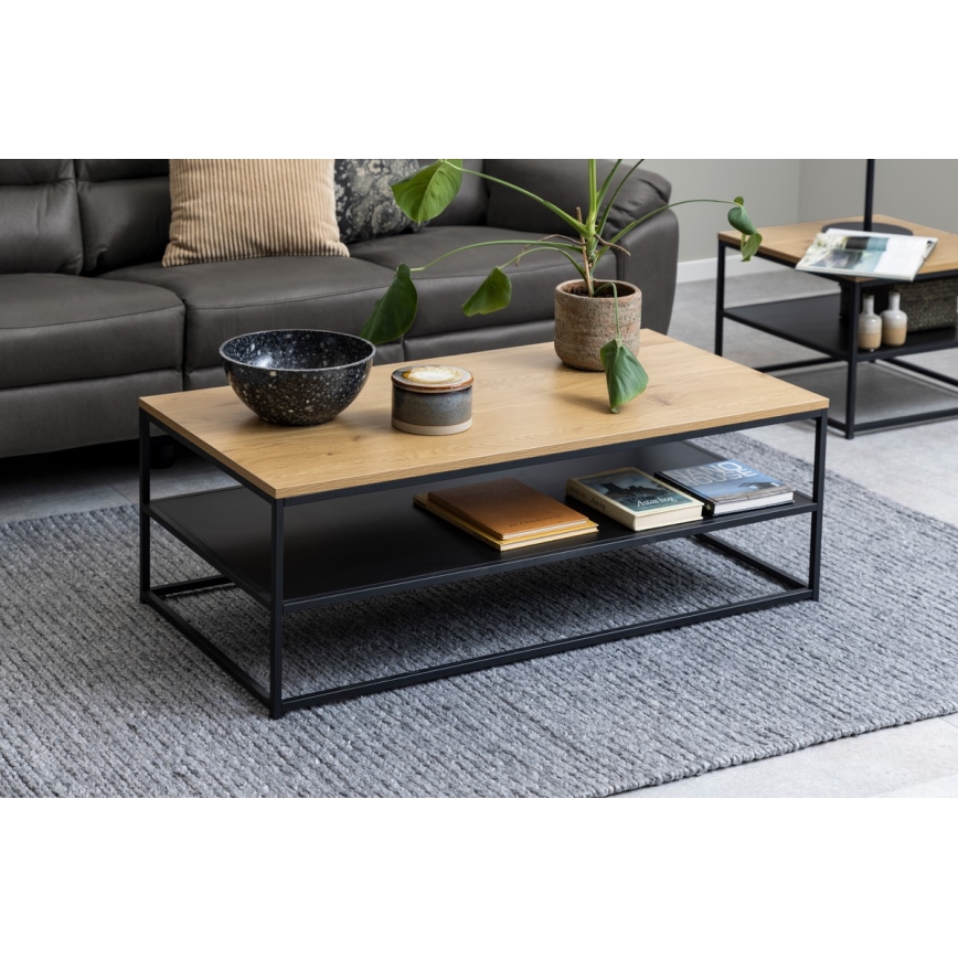 Coffee table CORA oak/black