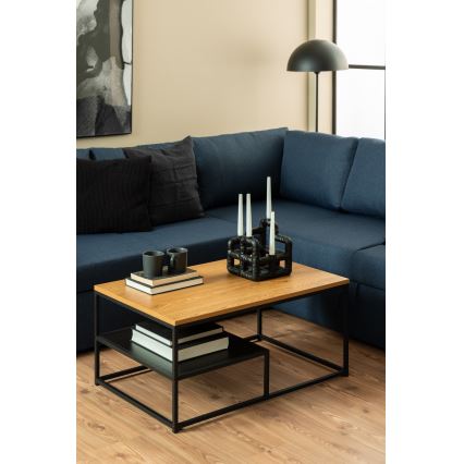 Coffee table CORA oak/black