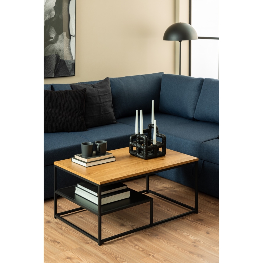 Coffee table CORA oak/black
