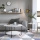 Coffee table CORRO 45x80 cm white/black
