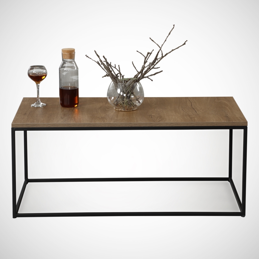 Coffee table COSCO 43x95 cm brown/black