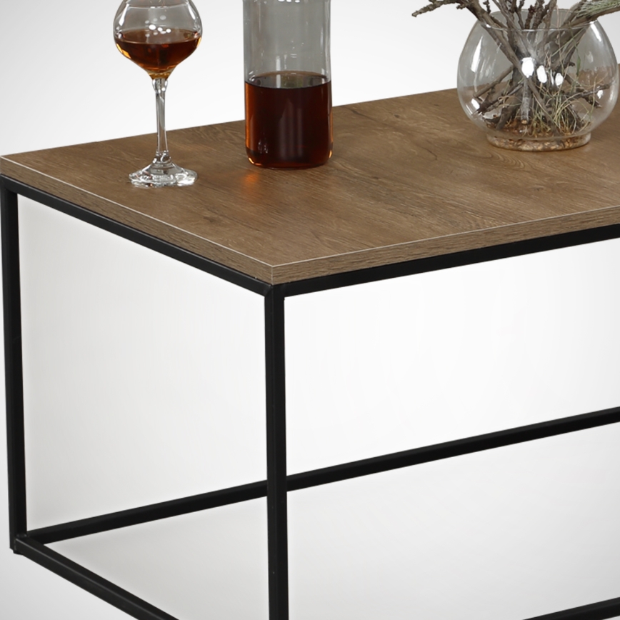 Coffee table COSCO 43x95 cm brown/black