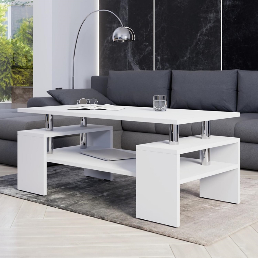 Coffee table CUBE 50x110 cm white