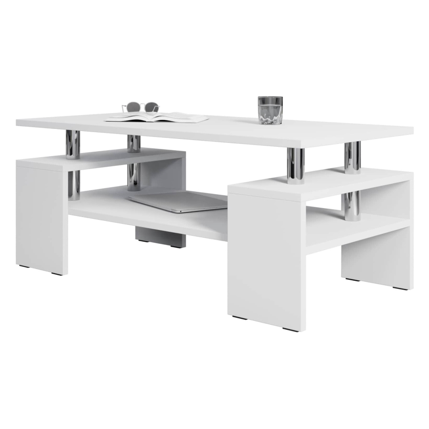 Coffee table CUBE 50x110 cm white