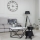 Coffee table CURVED 62x62 cm black/white