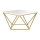 Coffee table CURVED 62x62 cm brass/white