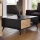 Coffee table DIAMOND 40x104 cm black/oak evoke