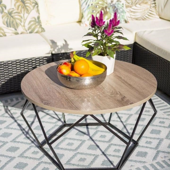 Coffee table DIAMOND 40x70 cm black/brown