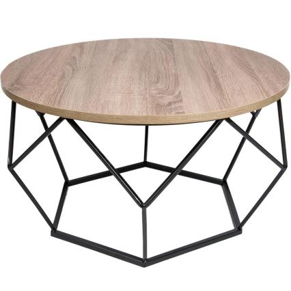 Coffee table DIAMOND 40x70 cm black/brown