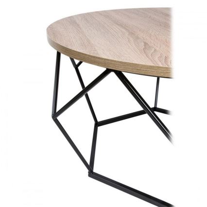 Coffee table DIAMOND 40x70 cm black/brown