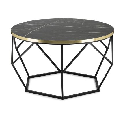 Coffee table DIAMOND 40x70 cm black/gold