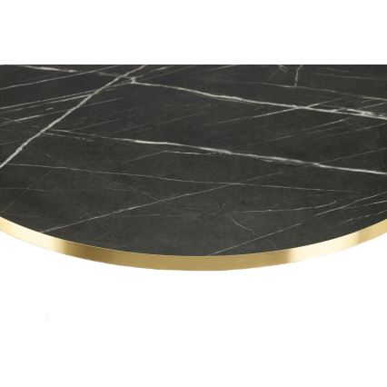 Coffee table DIAMOND 40x70 cm black/gold