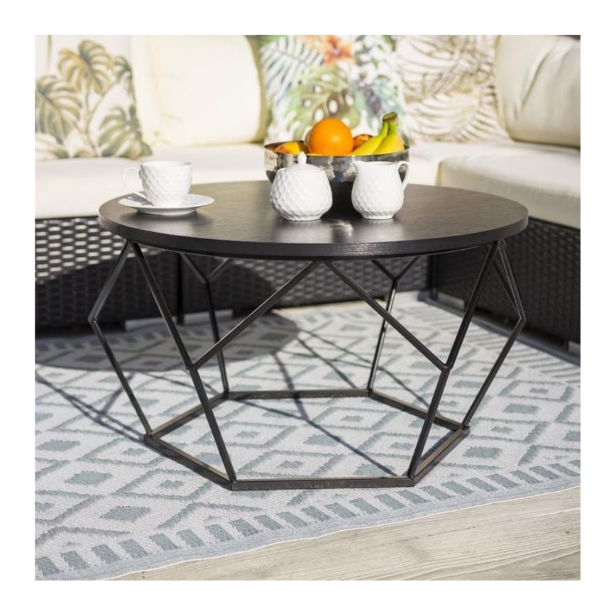 Coffee table DIAMOND 40x70 cm black