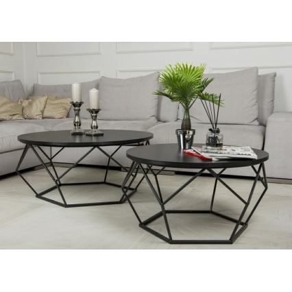 Coffee table DIAMOND 40x70 cm black