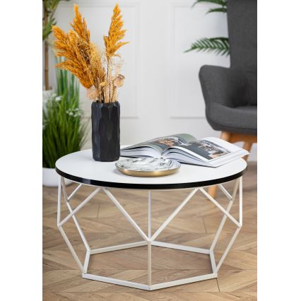 Coffee table DIAMOND 40x70 cm black/white