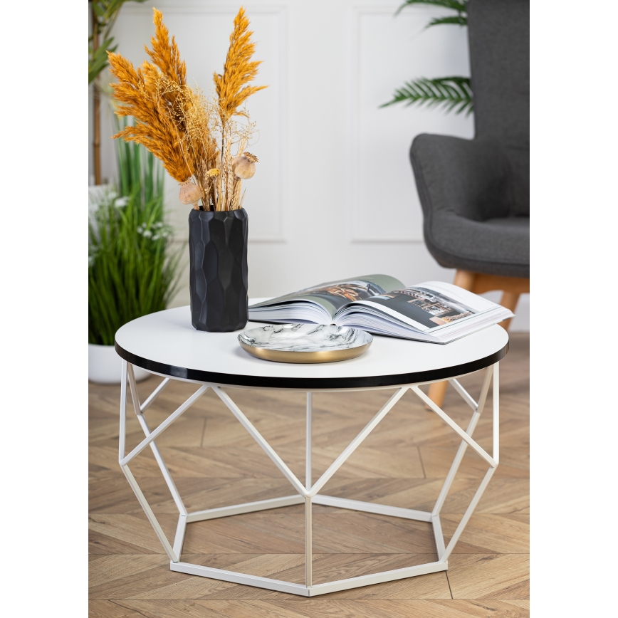 Coffee table DIAMOND 40x70 cm black/white