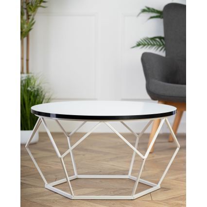 Coffee table DIAMOND 40x70 cm black/white