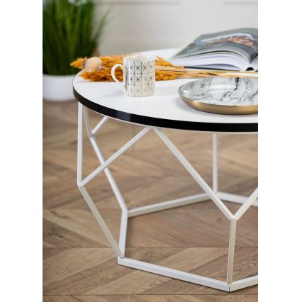 Coffee table DIAMOND 40x70 cm black/white